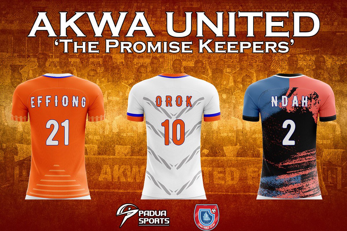 PaduaSportsNG's tweet photo. #NPFLKitDesignChallenge
Day 5: Akwa United
Concept Jerseys of the 2015 and 2017 Nigerian FA Cup Champions
@LMCNPFL @AkwaUnited_fc
@ShehuDikko @MfonUdoh_10
@Africansoccerup @NPFLInsider
#npfl20 https://t.co/0ciCdYytd8