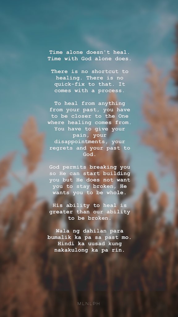 remnantph's tweet photo. Focus on one thing: your healing. https://t.co/DHwh0KxJMp