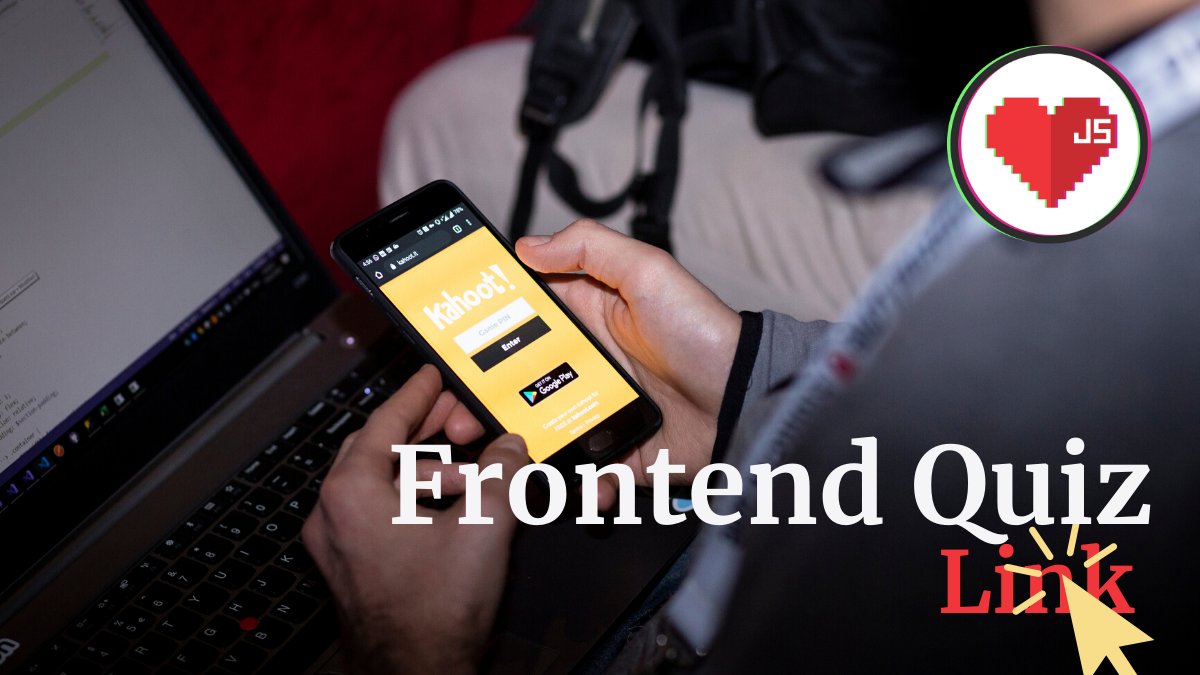 JSworldconf's tweet image. We hope you are ready to win! 🏆
Click on the link below and fill out the quiz!
🔽 kahoot.it/challenge/4e11…
⏰You have time until 6PM CET.
🍀Best of luck!
#frontendlove #frontenddeveloperlove #javascript #frontend #developer #quiz #passionatepeople