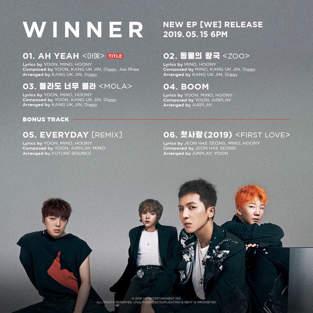 𝐆𝐑𝐎𝐔𝐏 WINNER - WE May 2019