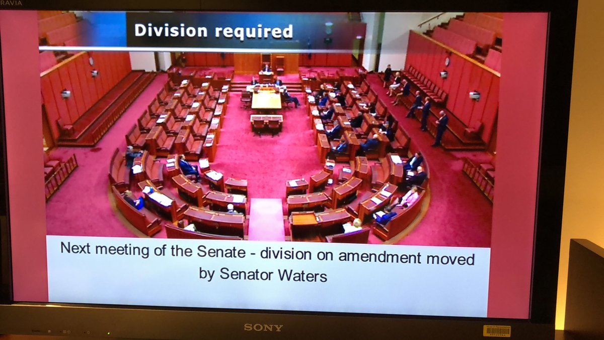 AdamBandt's tweet image. Breaking: Greens just moved for Senate to sit during coronavirus crisis (with gov &amp;amp; opp having power to call off a sitting).

Liberal, Labor &amp;amp; One Nation all voted against, so no Senate until August.