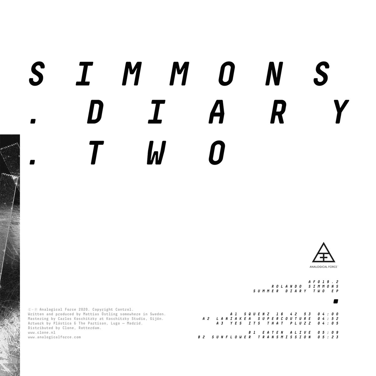 Just Announced:
Rolando Simmons - Summer Diary Two EP 
<a href="/AnalogicalForce/">AnalogicalForce</a> 

bleep.com/release/186813…

<a href="/rolandosimmonsx/">Rolando Simmons</a>