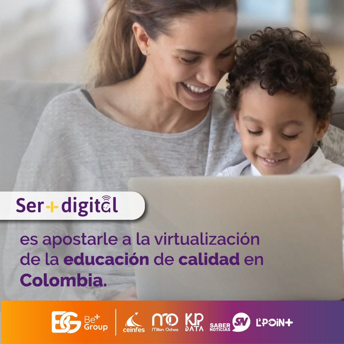 Beplusgroupla's tweet photo. Conoce Ser+Digital, la herramienta que entiende la necesidad de virtualizar las clases de nuestros niños y jóvenes. Si quieres más información, contáctanos: atencionalcliente@ceinfes.com https://t.co/2RDq4mcawm