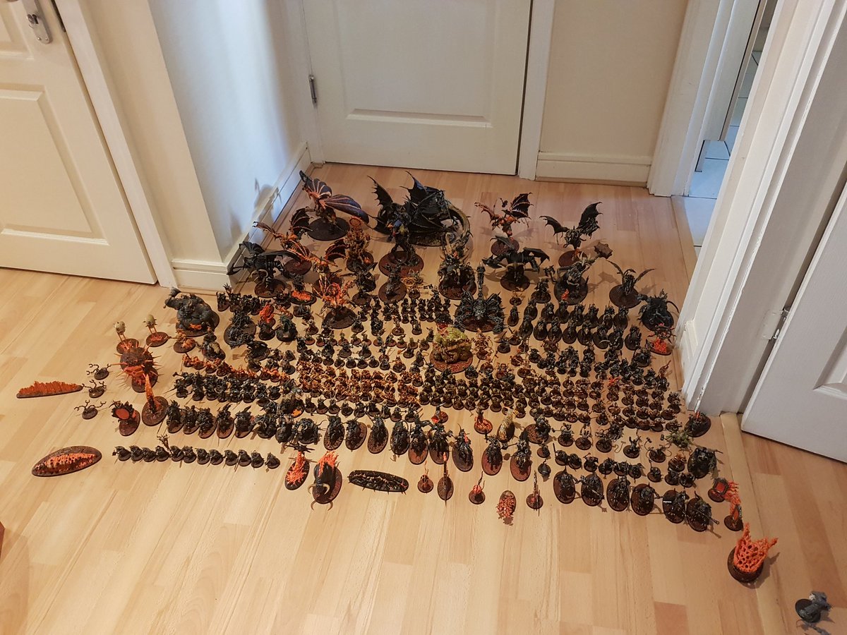 jaymaddog666's tweet photo. Took out all my painted stuff to see the horde haha turns out i have nearly double this left unpainted and unbuilt fml https://t.co/OGfyrOv96S