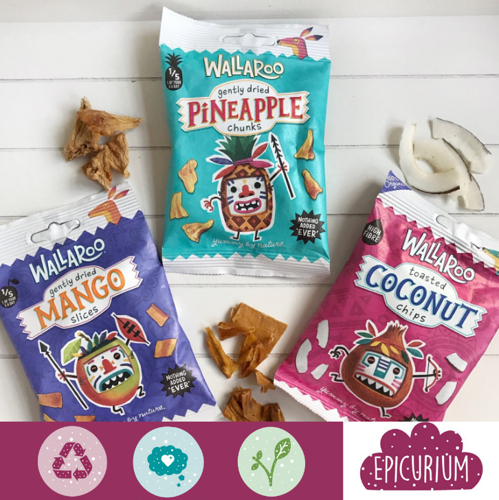 EpicuriumLtd's tweet image. What&apos;s that... another NEW launch this week 😜 Say hi to @hellowallaroo! Pineapple, Mango and Coconut snacks (10x 30g) just gently baked AND they&apos;re plastic free!
hubs.ly/H0phDyl0

#Epicurium #hellowallaroo