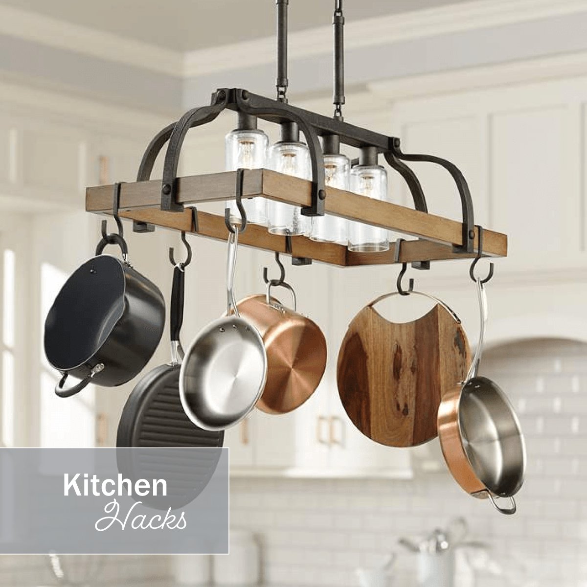 HullKitchens's tweet photo. Hanging pots and pans from your ceiling can help save valuable cupboard space, as well as adding a rustic yet classic feel to a kitchen 🍳 https://t.co/v7nNmSevsh
