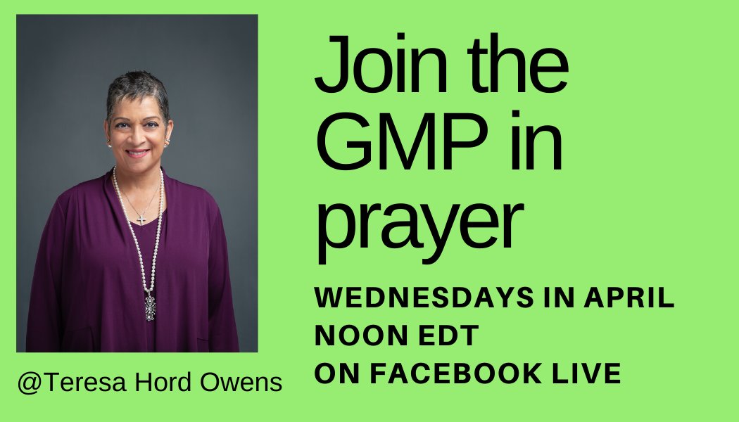 DisciplesNews's tweet image. Join #CCDOC General Minister and President Rev. @terrihordowens who will be leading everyone in prayer through a Facebook Live video at 12:00 PM EST today (April 8). The recorded video will be available afterwards. facebook.com/teresa.h.owens…