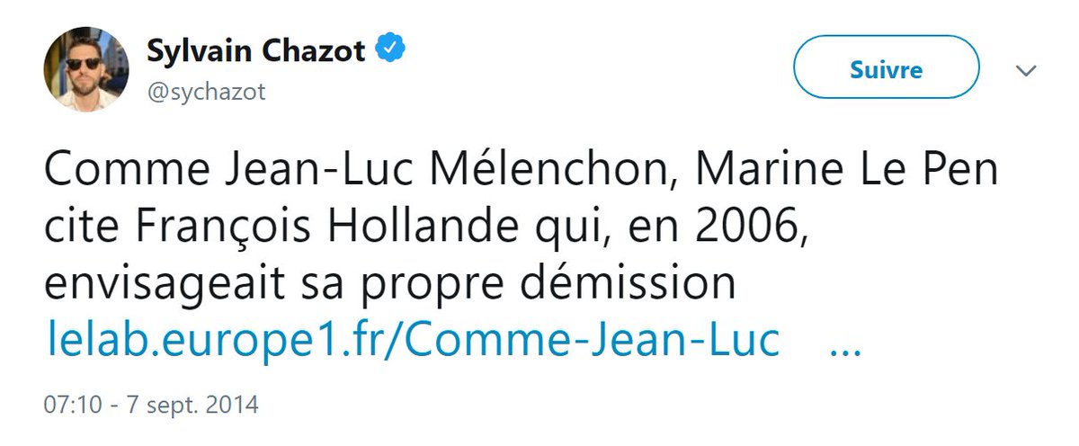 lapin47's tweet photo. @Deeplooo @sychazot @chez_pol Des années que #Chazot tente de rapprocher #Mélenchon et le FN #RN 😴 https://t.co/xZDQiyLqZV