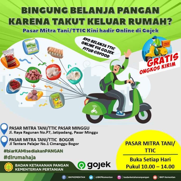 NiningISoesilo's tweet photo. (1) belanja pangan on line di Pasar Mitra Tani  via go food https://t.co/csknEGEnnR