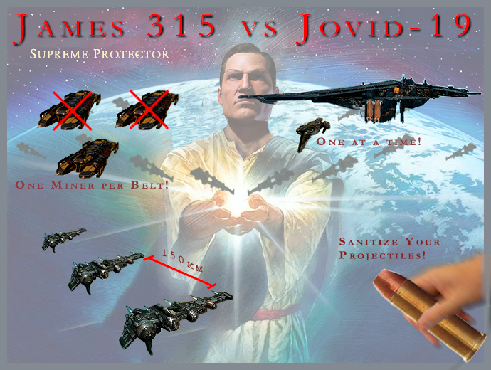 EVEOnionNews's tweet image. A MESSAGE FROM YOUR FRIENDS AT CODE.

In order to comply with the current government guidelines on social distancing and isolation, please stay at least 150km away from other capsuleers at all times in crowded space and self isolate by avoiding  #tweetflee eveonion.com/important-anno…