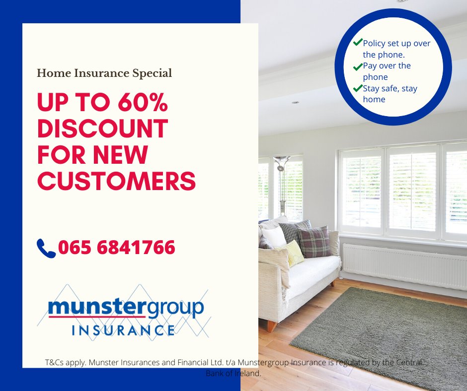 We are HERE to help protect your home! Our home insurance team are waiting to take your call:
☎️ 065 68 41766