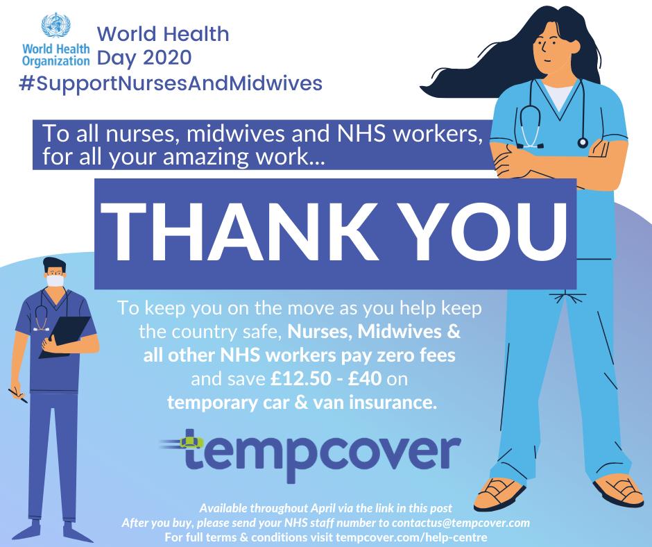ConnectionCap's tweet image. Portfolio company @tempcover have removed fees for all NHS England staff to #SupportNursesAndMidwives throughout April. A fantastic gesture! #privateequity

bit.ly/2UT8JYw