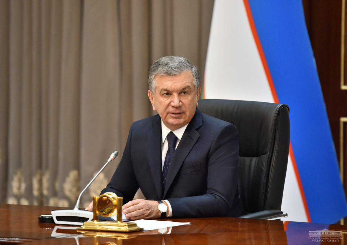 OSenati's tweet photo. At a videoconference meeting, President Shavkat Mirziyoyev analyzes effectiveness of efforts to combat the pandemic, discusses food security, employment, inc. via development of household economy, crofts.
#Mirziyoyev #Uzbekistan #coronavirus #pandemic #notopanic #foodsecurity https://t.co/x40x1ZLGvr