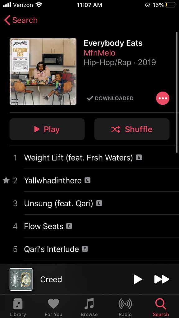 3. MFnMeloIf you like Saba, then you’ll love his friend and fellow Pivot Gang member, MFnMelo! Melo popped up on my radar with his verse on Bad Guy on the Pivot album. Check out his album Everybody Eats, it’s in my top 5 of 2019. Some songs: New York, Flow Seats, What a Life
