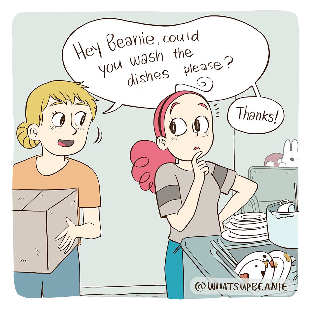 Well now I don't want to do them! Haha. You ever get this feeling when someone tells you to do the thing you were about to do anyway?