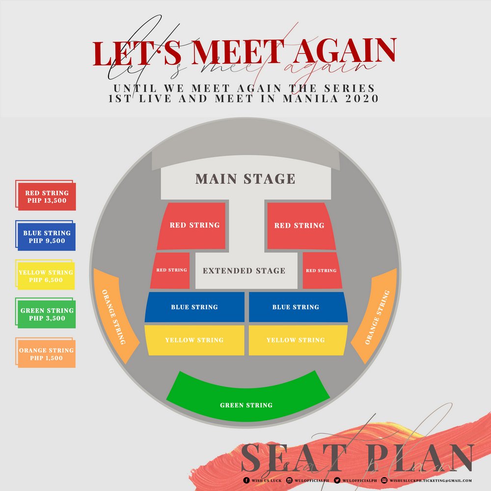 The seat plan is as shown