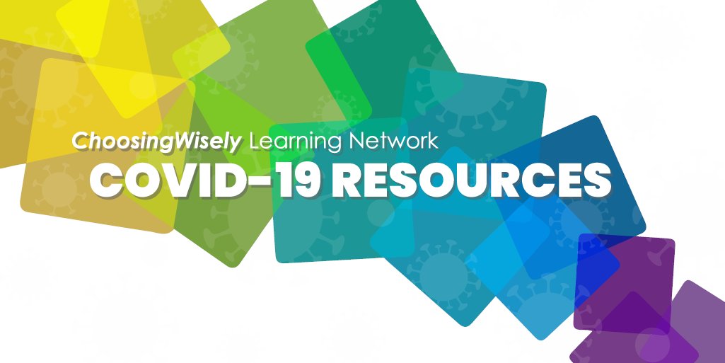 Our #ChoosingWisely Learning network is connecting clinicians, community health educators, and quality improvement professionals who are navigating the crisis together. Sign up today to join the conversation and get access to #COVID19 resources: choosingwisely.org/join-the-cwln