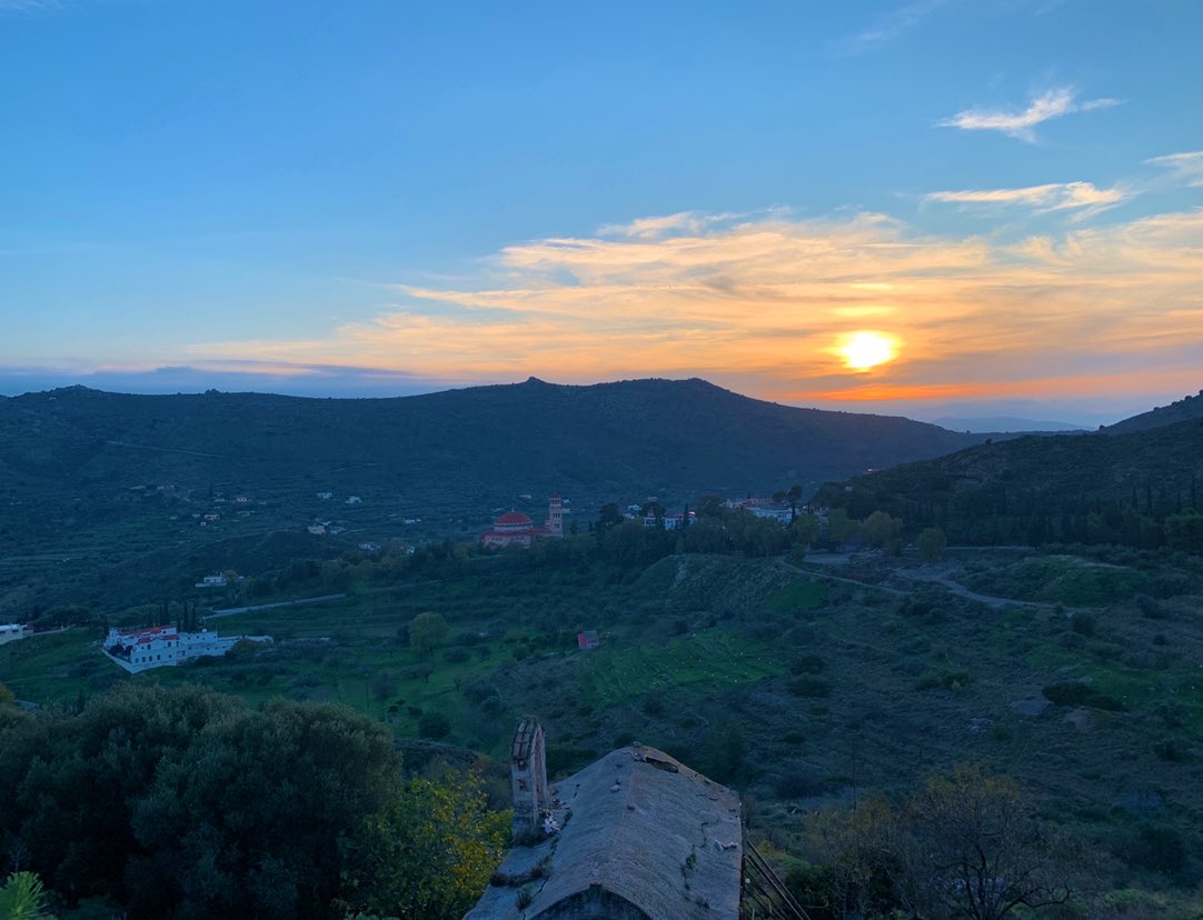 A new one for me was our sunset visit to Paleochora, in the center of the island. The main Aeginetan settlement from the 9th century until the refoundation of the port in 1826, Paleochora’s dozens of churches and scores of houses sit in picturesque ruin