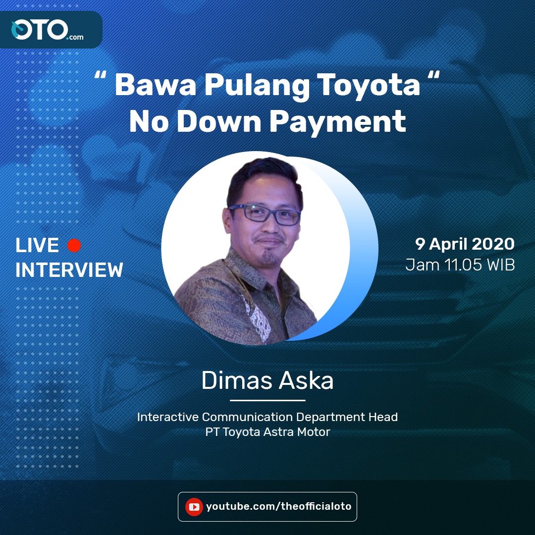 TheOfficialOto's tweet photo. Otolovers, besok jam 11:00 WIB jangan lupa join di live streaming https://t.co/i464lssFbP ya. Karena, kami akan berbincang secara eksklusif dengan Dimas Aska, selaku Interactive Communication Department Head PT. Toyota Astra Motor. #otocom @ToyotaID https://t.co/106XnPeayE