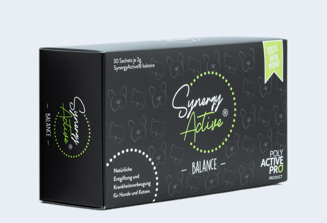 SynergyActive® balance ist ein biologisches Nahrungsergänzungsmittel für Hunde und Katzen, welches aus dem natürlichen Mineral Klinoptilolith gemacht ist und bei regelmäßiger Einnahme für einen besseren Gesundheitszustand sorgt.