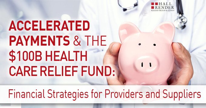 drewhowk's tweet photo. Today at 1pm EDT my Hall Render partners will be presenting the latest updates on accessing #CARESAct funding for #healthcare providers responding to the #COVID19 crisis.

https://t.co/50i2SN731y https://t.co/7SL2lzdPgo