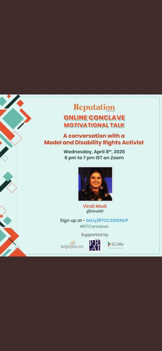 ModiVishnupriya's tweet photo. Currently listening @Virali01's motivational story via Zoom
#RTConclave
#PRSchool https://t.co/kJvsnytYwq