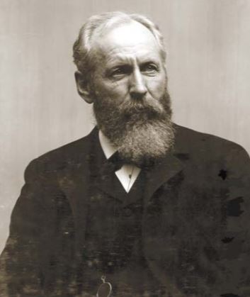 Old photograph portrait of G.K. Gilbert, a USGS geologist.