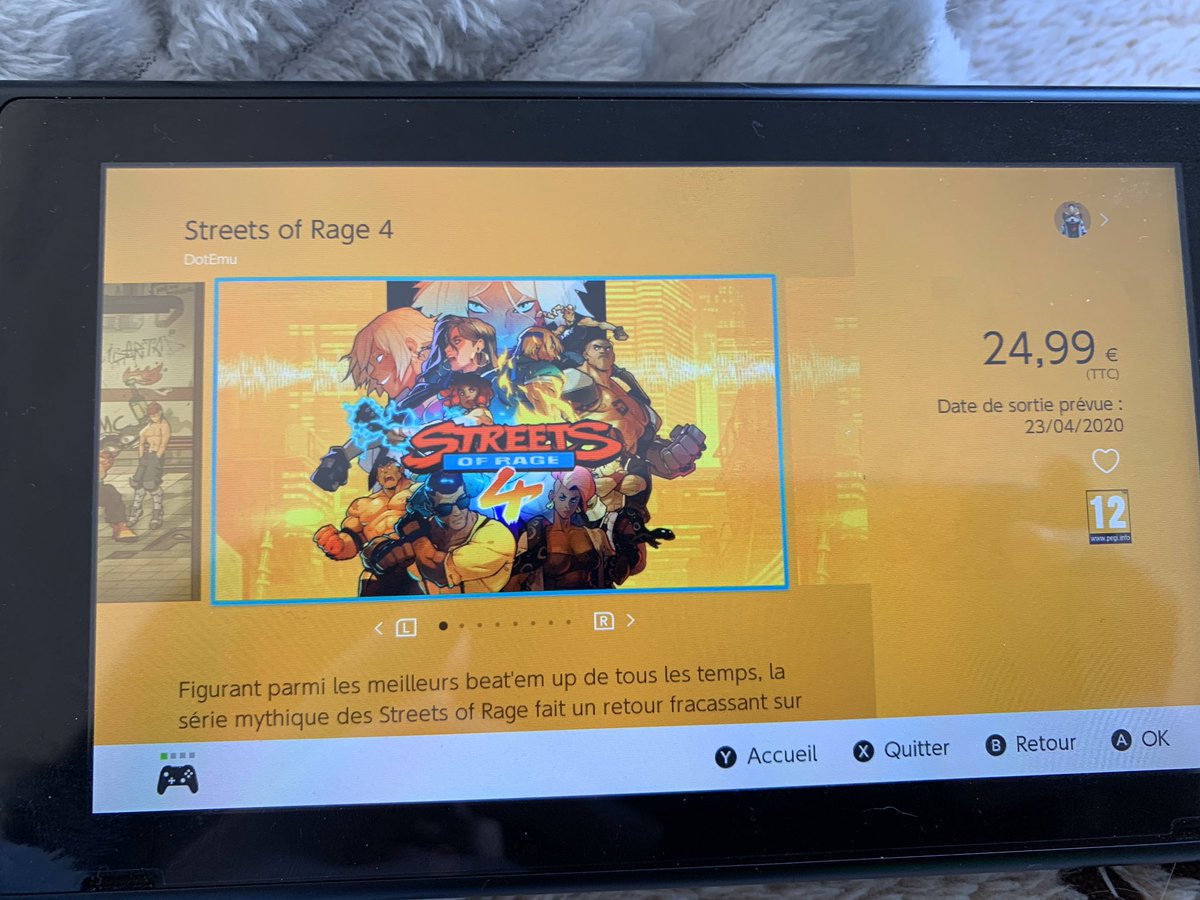В Nintendo eShop появилась дата релиза Streets of Rage 4 — 23 апреля