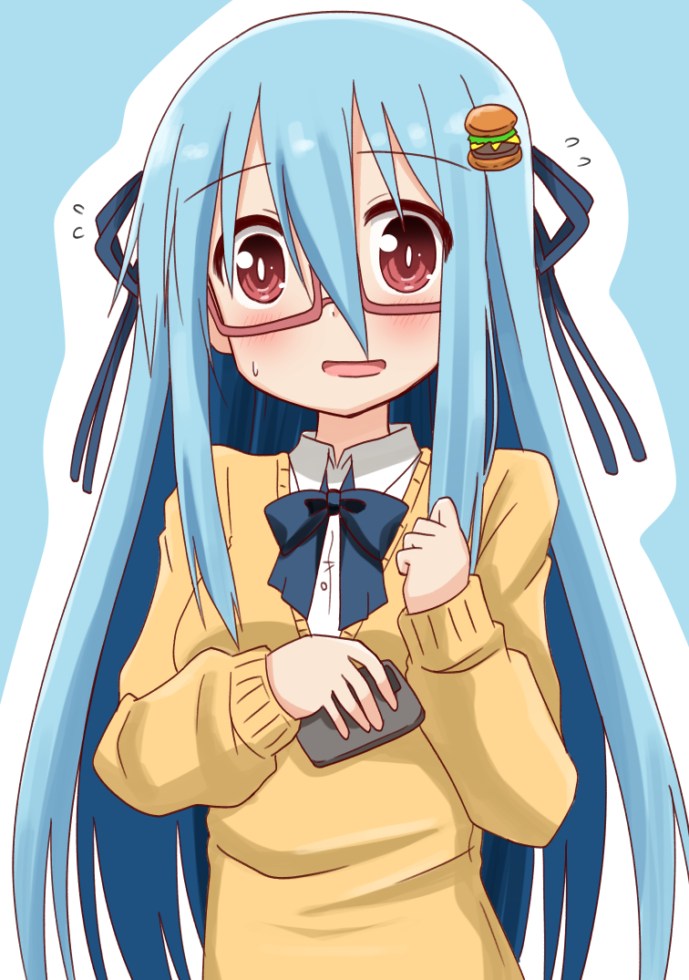 「軽率にハンバーガーちゃんの髪の毛を伸ばしに伸ばしてみたらとんでもない美少女が誕生」|みなみ＠わためいとのイラスト