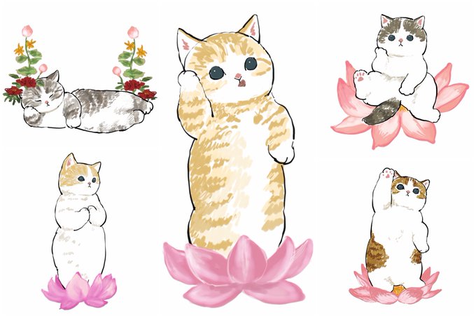 「三毛猫 花」のTwitter画像/イラスト(人気順)