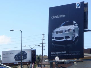 6. Audi vs BMWAudi tool a direct swipe at BMW.BMW retaliated with a bigger billboard.Audi responded again.These two were playing chess!