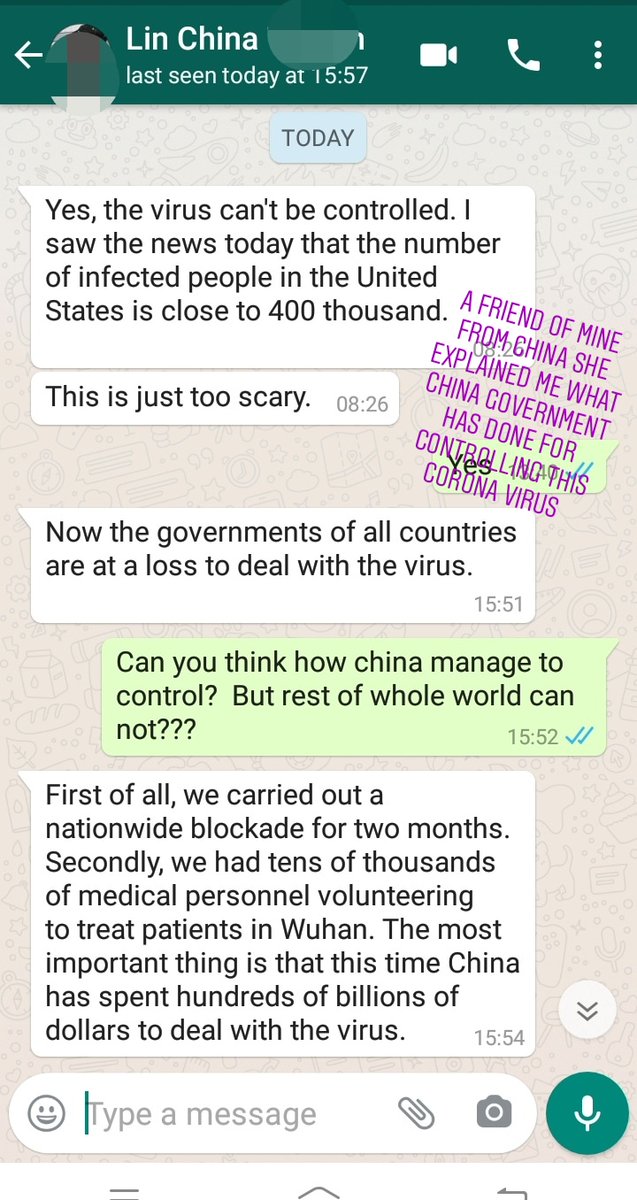 Asifhotty's tweet photo. A FRIEND OF MINE FROM CHINA SHE EXPLAINED ME WHAT CHINA GOVERNMENT HAS DONE FOR CONTROLLING THIS CORONA VIRUS 👈 https://t.co/eVb4K0Qdoh