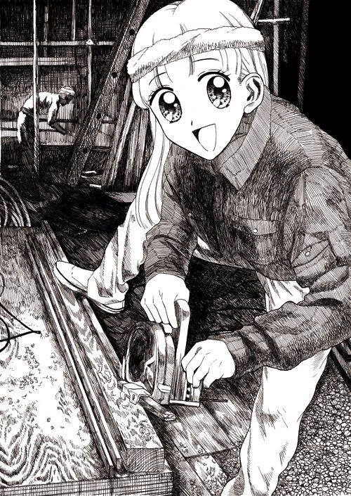 少女漫画の顔の子がいろいろな職業にチャレンジ！！キラキラ瞳の笑顔の狂気を感じるｗｗ