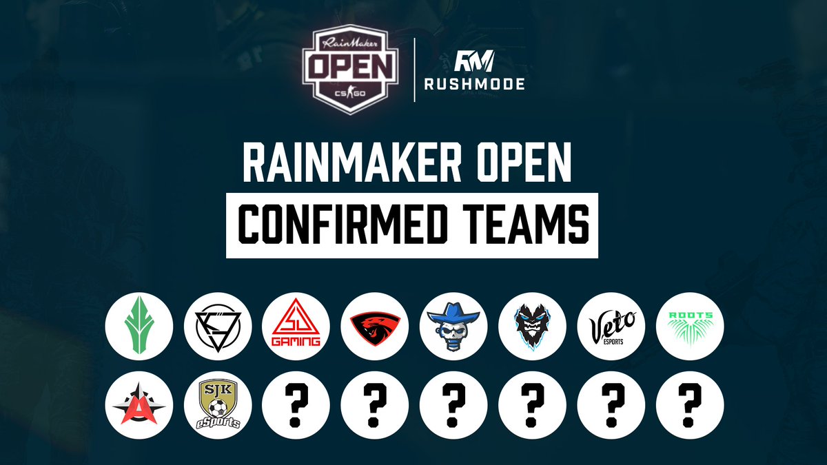 RUSHMODEgg's tweet photo. #RainmakerOpen! Avoimissa karsinnoissa ollaan nyt puolessa välissä 🔥 Kuusi joukkuetta on lunastanut paikan jatkosarjasta, mutta myös kuusi avointa karsintaa on vielä jäljellä👀

Joukkuelista näyttää meidän silmissä kuitenkin jo nyt timanttiselta 💎
#esportsfi #puoliammattilainen https://t.co/sjt6RxJwsQ