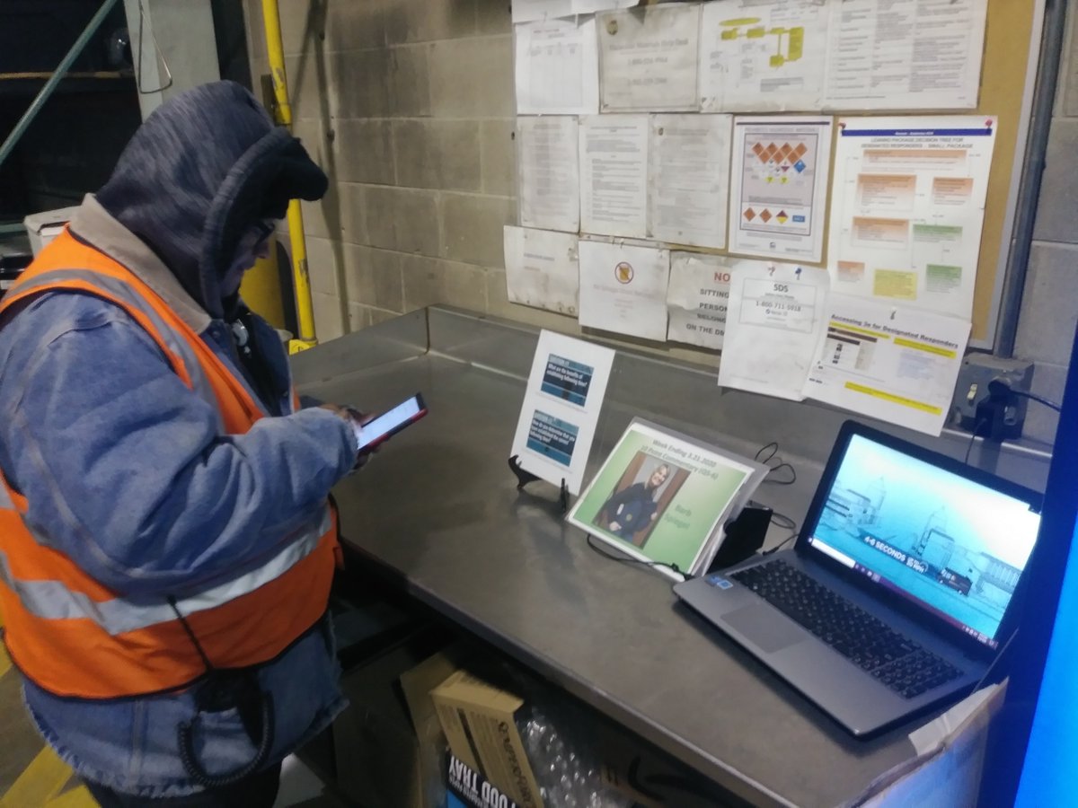MkeSafety's tweet photo. After watching the video, Myron emails his answers to MKEsafety for this weeks Wellness Wednesday activity. Less paper and no community pencil #npwellness #WellnessWednesday #chsp #upswellness https://t.co/WLoKEouzlq