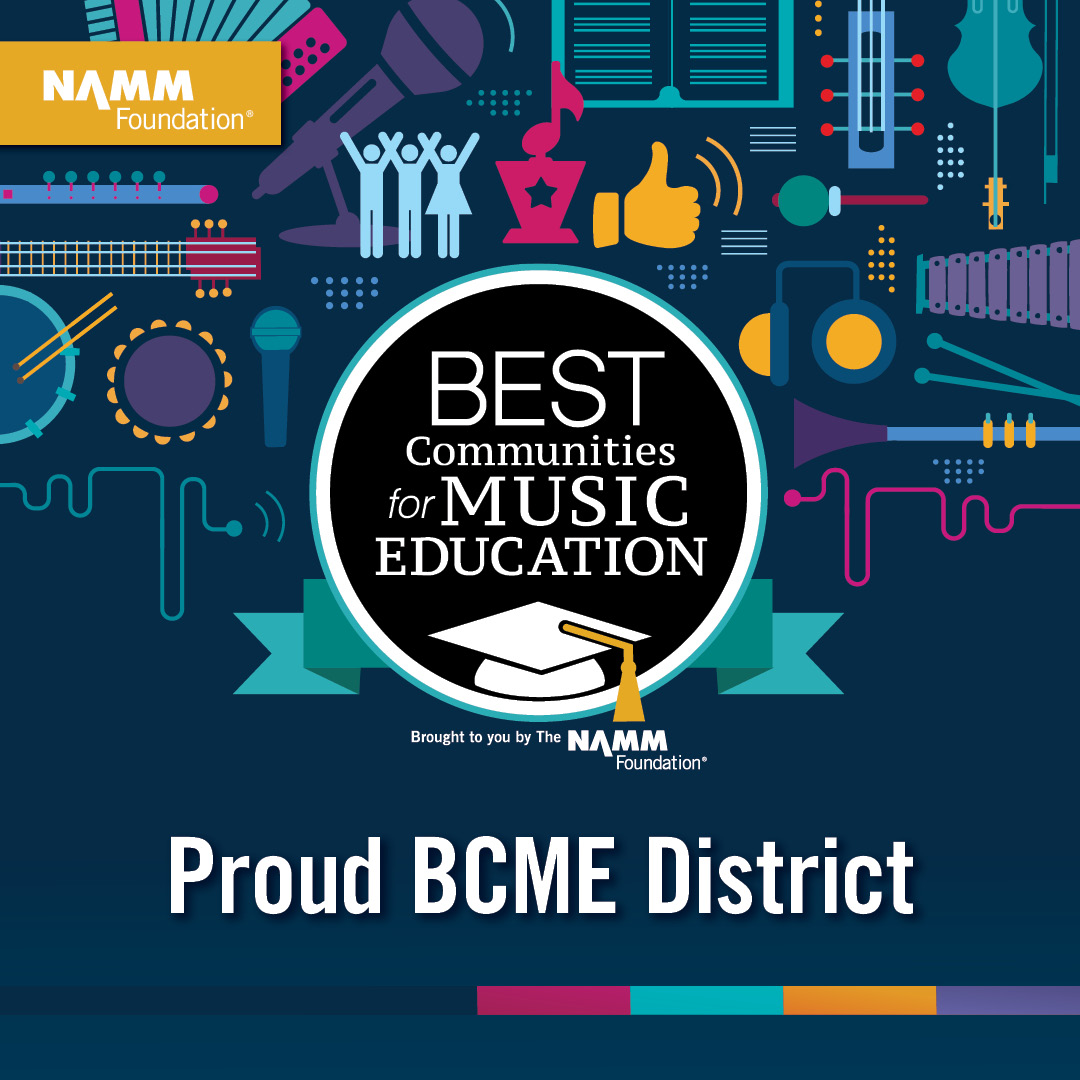 Congratulations to all music instructors in Katy ISD!  You did it!  Katy ISD has once again received the Best Communities for Music Education Award from the NAMM foundation.  This marks our 16 consecutive year for this award.  Well Done!
