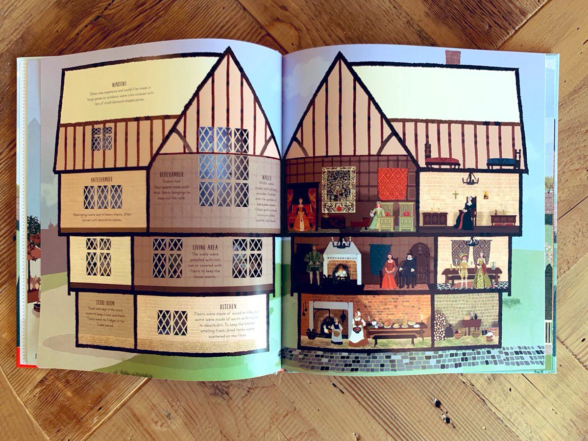  #ActualFactuals  #BookOfTheDay Day 10 - travel through time (seven different eras, in fact) with STEP INSIDE HOMES THROUGH HISTORY by Goldie Hawk and Sarah Gibb - I’m obsessed with those laser cut windows 