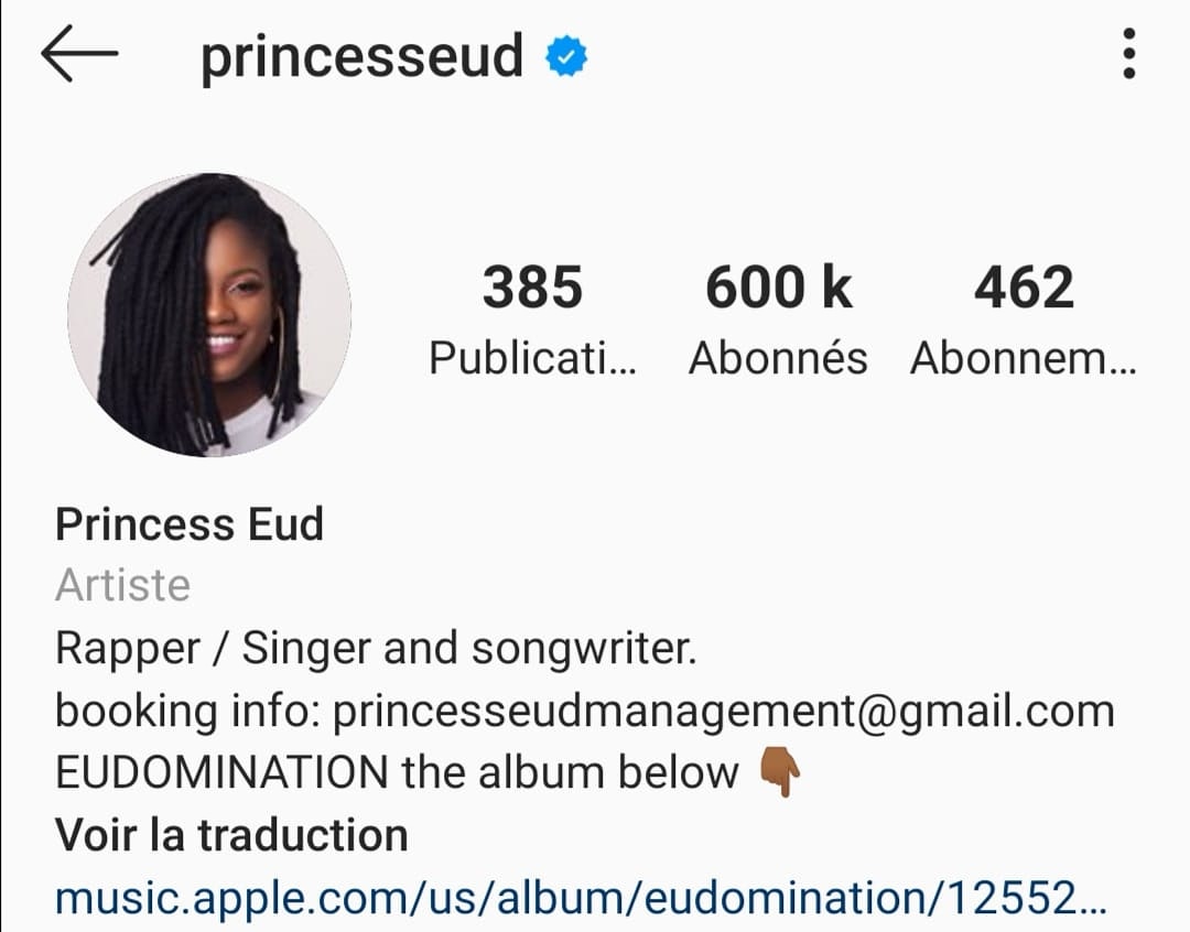 gueguen_fred's tweet photo. @princesseud franchit la barre des 600k 🔥 #eudomination 👑 https://t.co/YdrsYGK71Y