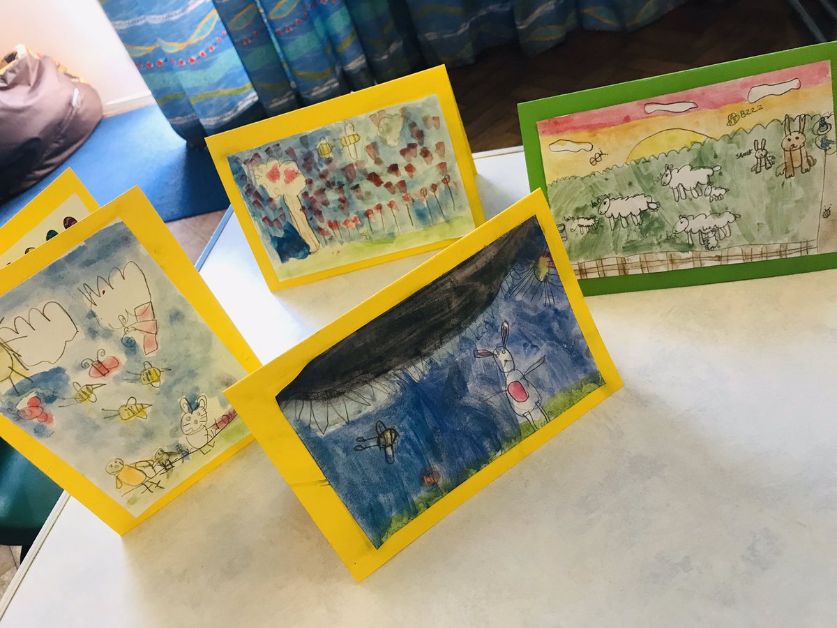 OrstonPrimary's tweet photo. We have had such a lovely day today making pizzas, dancing with Oti and also making water colour Easter cards! We hope everyone at home is happy and safe! https://t.co/Uu6uC9PB9W