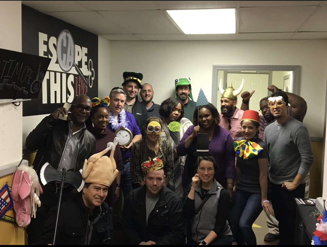 While it’s not #ThrowbackThursday, this picture popped up today from a few years ago. Missing my work family! But we’ll be together again soon 🤗. This is when I organized a team building #EscapeRoom event for the Metro #BAWA team. I don’t think either team escaped though. 😅😅