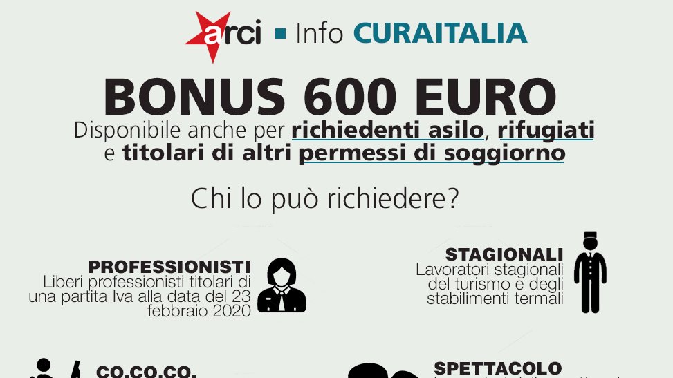 In the labour section of the website for example,  #refugees,  #asylumseekers & residence permit holders can find out how they can apply for a € 600 income subsidy of INPS for the month of March 2020.Find out more about the initiative  http://bit.ly/2JRoeKm  #StrongerTogether