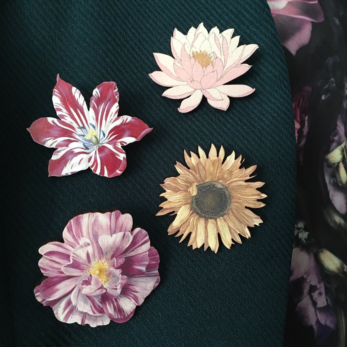 Badgical's tweet photo. Hey! Hope you're all doing ok. 
Since I've been asked, yes, I'm still shipping brooches &amp; pins if any of you want to send a little something to a loved one.

Price is still £10 including UK shipping and I'm happy to write a message in the card for you. 
https://t.co/fKpSxbvsuS https://t.co/gLubjDkO7U