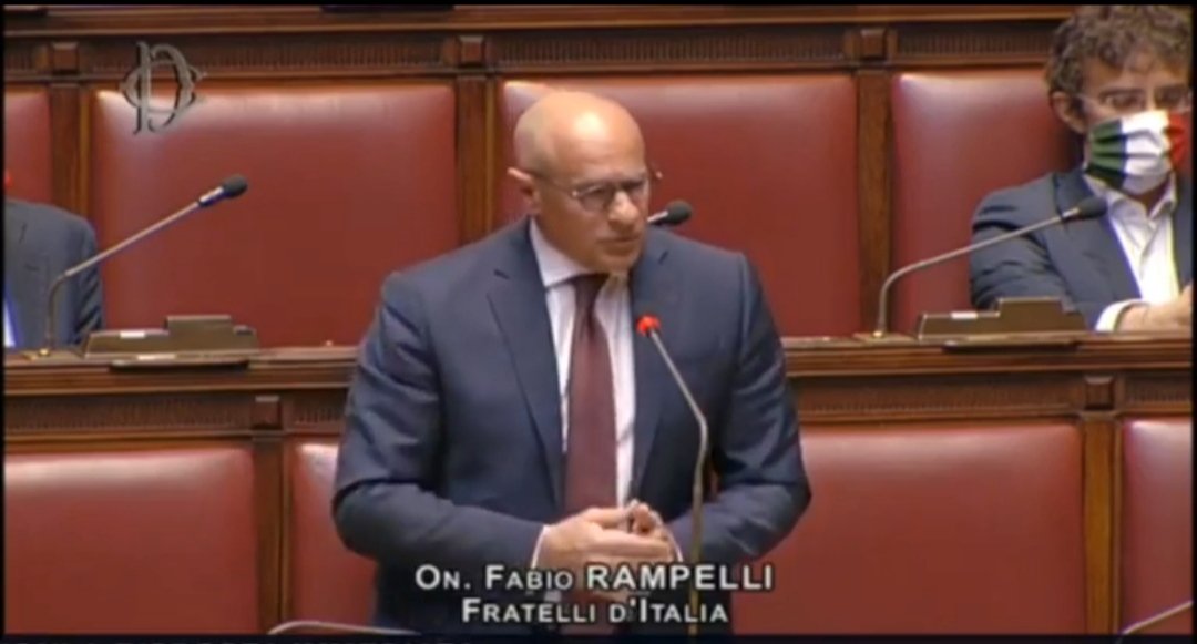 FDI_Parlamento's tweet photo. Il Question Time di @galeazzobignami ed in replica @fabiorampelli al ministro Lamorgese sulle iniziative volte a garantire il rispetto delle prescrizioni relative all'emergenza Covid-19 presso i centri Sprar 
#fratelliditalia
👉 https://t.co/nvW9MX6ezv https://t.co/w4sG7I8JFo