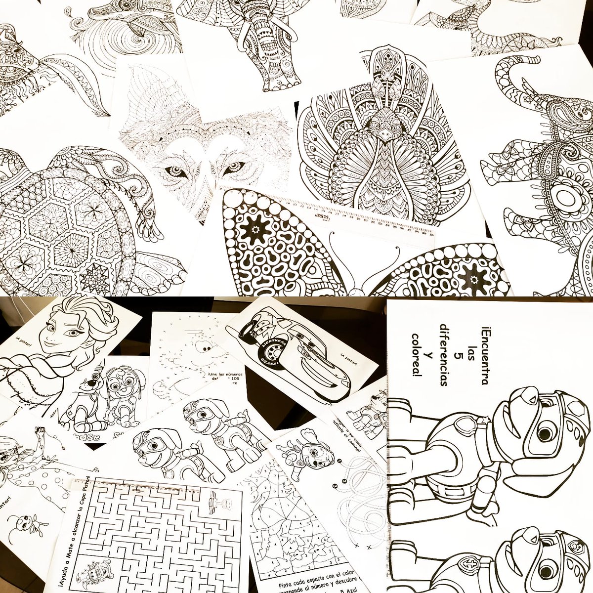 MSilvaSazo's tweet photo. Hola, hice unos #RegalosDeCuarentena para que descarguen e impriman y asi ayudar a bajar la ansiedad y para entretener a sus niños pintando y jugando. Espero les sirva, con cariño. #Quedateencasa 
Link descarga: https://t.co/gYgfaPoxcN https://t.co/y7iIncoWNG
