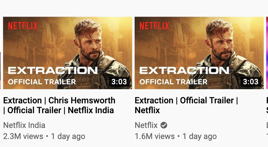 itsbsatya's tweet photo. #Extraction  The irony ...!  When You See It 😅😅🤣 @NetflixIndia @netflix 

Why are views on Indian channel more than Global?'

Cause its in India.
❤️❤️❤️ @chrishemsworth @TripathiiPankaj  ❤️❤️❤️ https://t.co/yczkA3SRlz