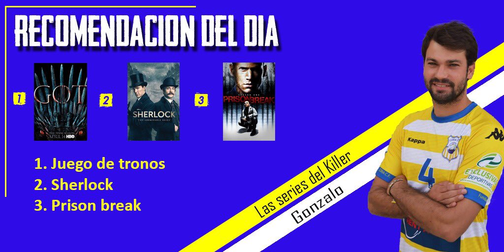 Coria_CF's tweet photo. 🖥 ¿Una de series? 

👉 Gonzalo te deja tres buenas propuestas de series a tener en cuenta y disfrutar en la #RecomendanciónDelDía 

#QuédateEnCasa 
#EsteVirusLoPasamosUnidos 
#VamosCoria https://t.co/Yhhoy5yCu1