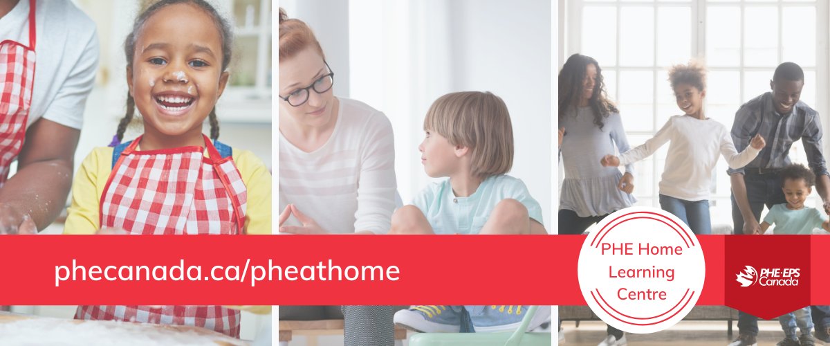 PHECanada's tweet photo. The PHE Home Learning Centre has been launched! Here you will find #HPEatHome activities for all levels, self-care tips, professional development information and other useful links. Let us know what you think!

VISIT | https://t.co/eCqhWSavgJ

#PHEatHome https://t.co/EXKEQyCkiy