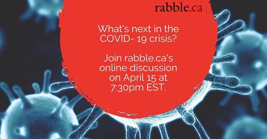 rabbleca's tweet photo. Our special COVID-19 webinar will look at the pressing issues -- for workers, for marginalized communities and consider the question of what the crisis means for addressing inequality and climate justice-- and we would love for you to join! https://t.co/kNPptQ3tPK #COVID19 https://t.co/DHmWufG48V