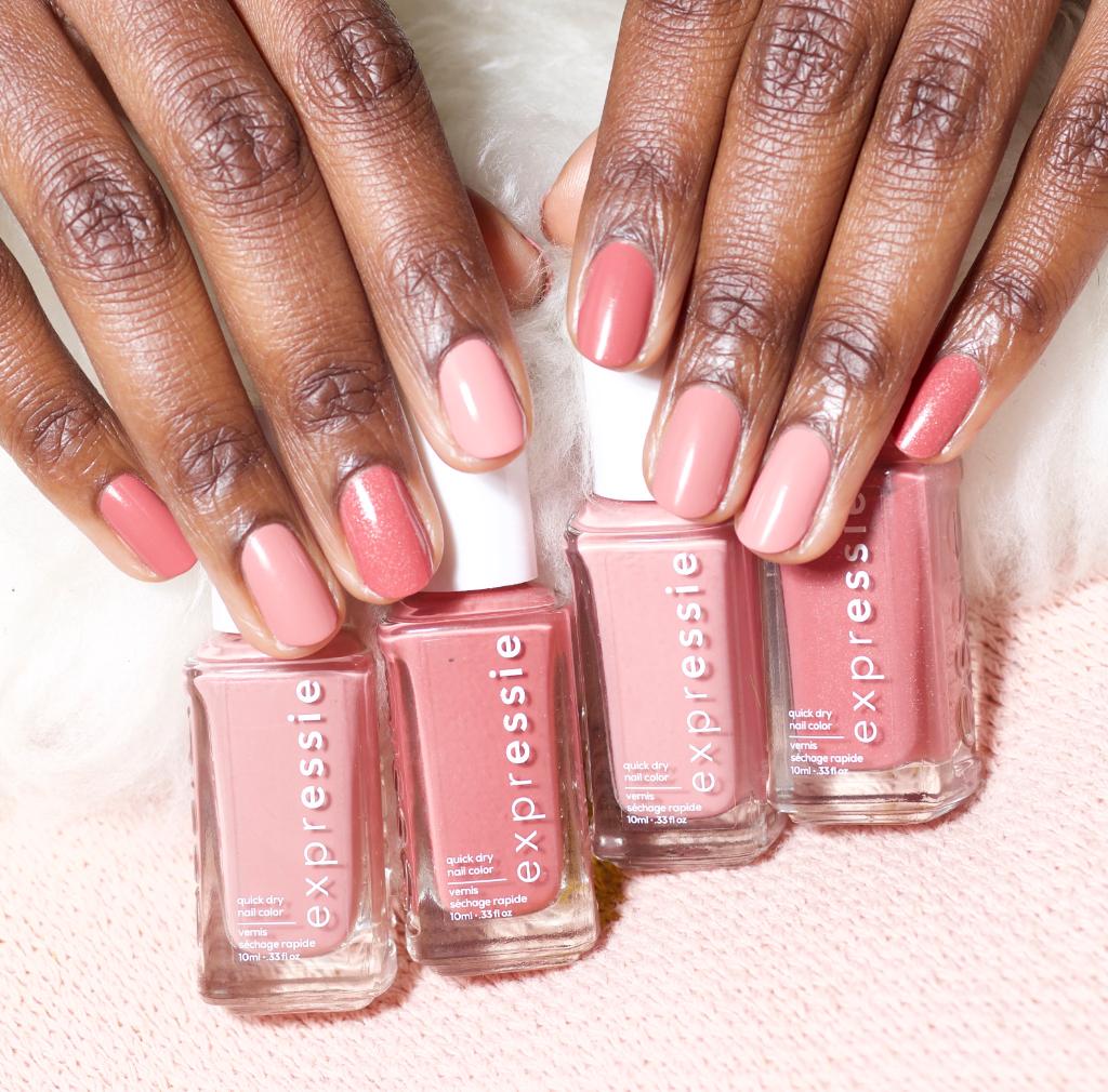 essie's tweet photo. ombre mani goals! feat. #expressie shades: #croptopandroll #trendandsnap #partymixandmatch #secondhandfirstlove #essielovesBLUSH https://t.co/Rts8XUVfDP https://t.co/tOcU2aIzbK