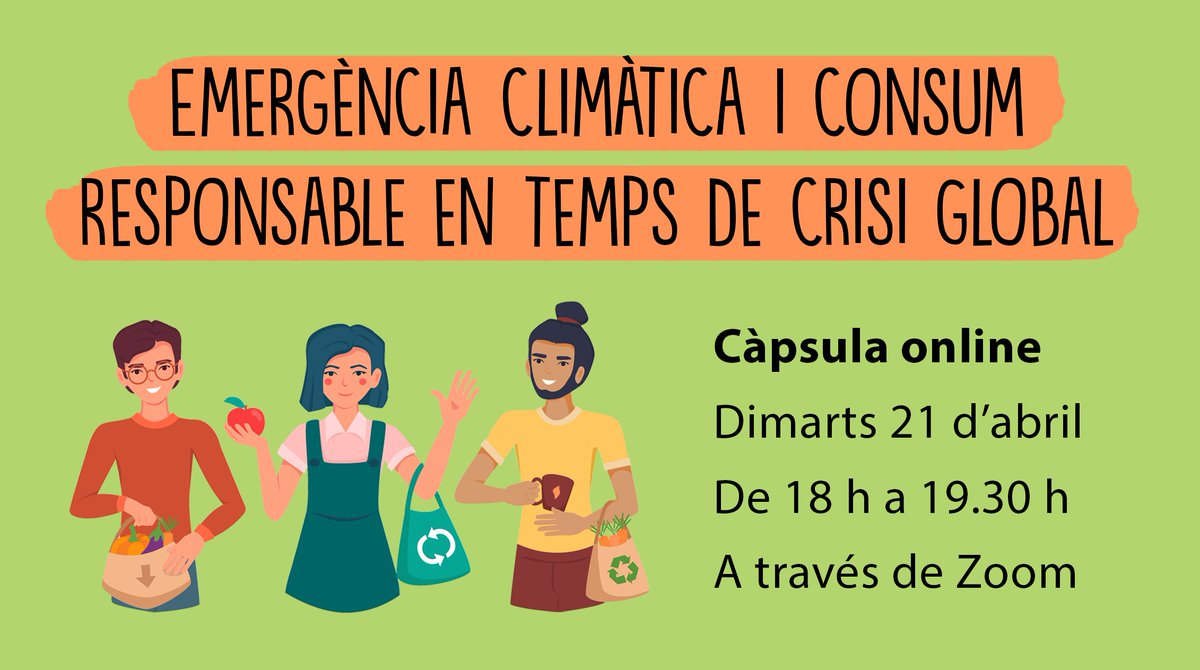 crajbcn's tweet photo. 📝 #Formació | Com podem fer front a l’emergència climàtica? Què és això de la transició ecosocial? Quines accions podem articular des dels barris i les entitats de joves?
💥 Nova càpsula gratuïta online!
🏃♀️ Inscripcions ja obertes!
🔗 Més info: https://t.co/SWDHfJAr0s https://t.co/wF7kPvOZwD